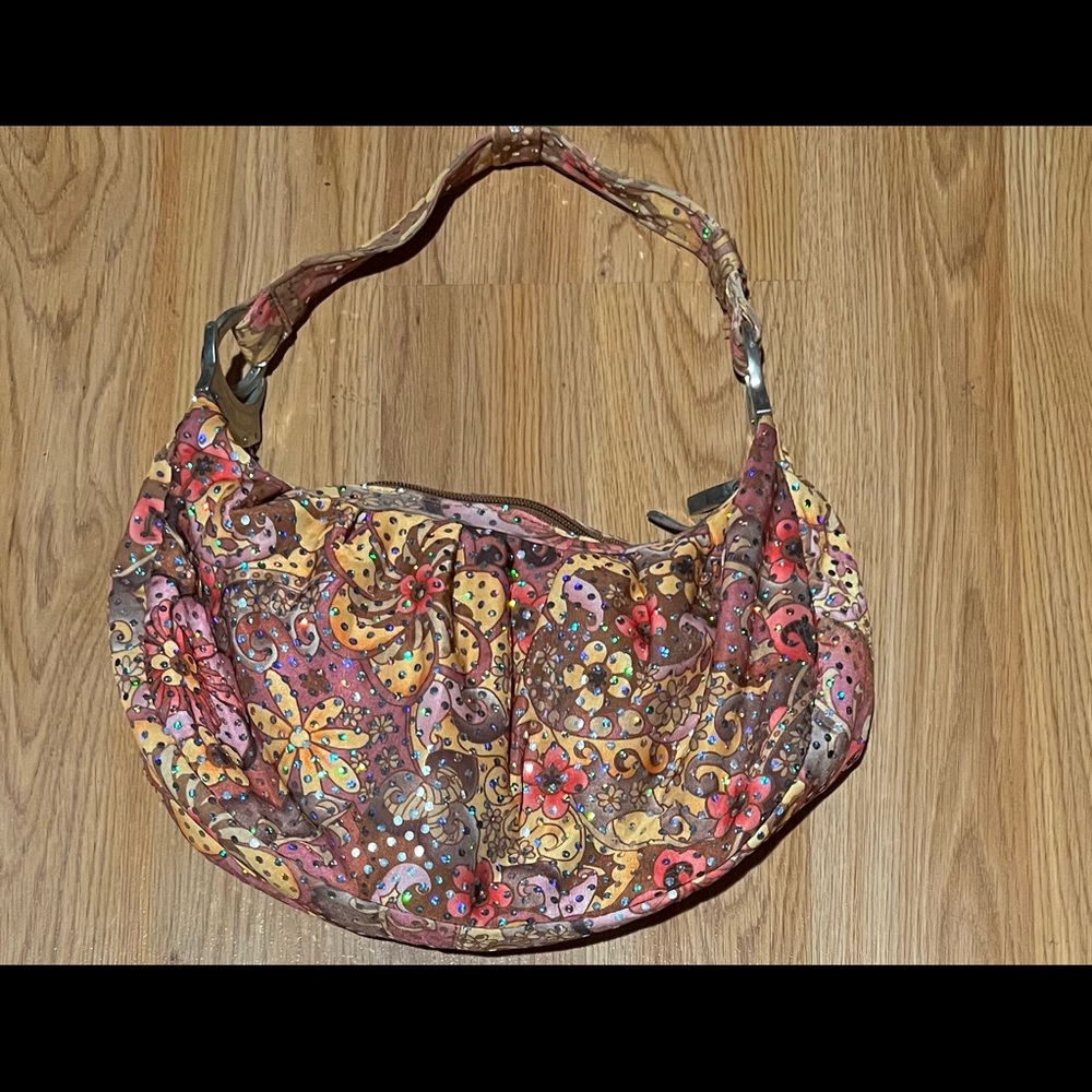 No Brand woman’s Floral sparkle shoulder bag
